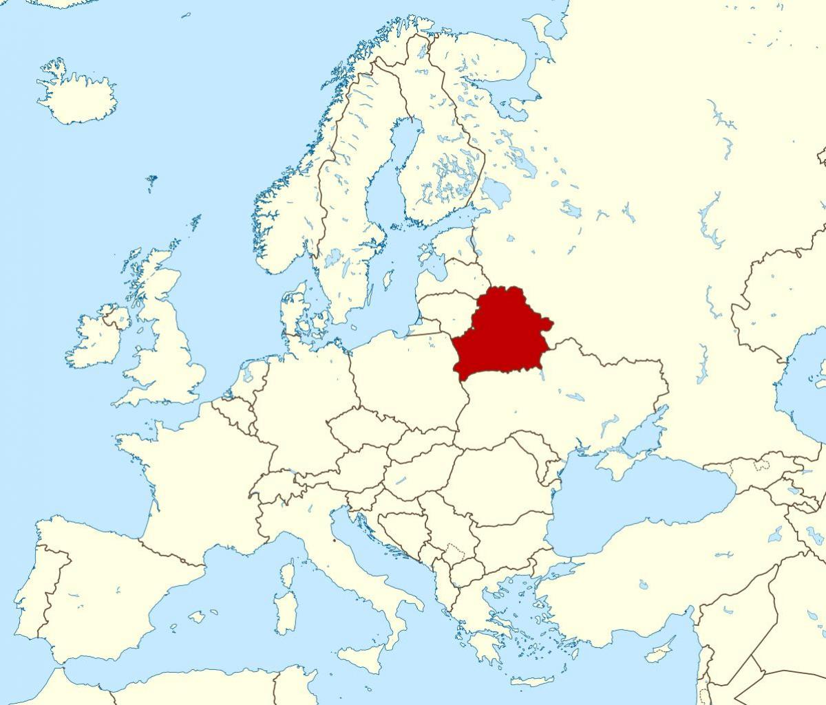 Valgevene asukoha kohta world map